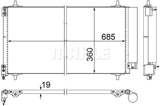 Condenser Air Conditioning 8FC351309-401 by BEHR