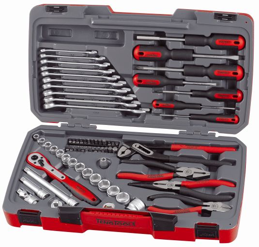 Teng Tools T3867 | 67pc 3/8" Drive Metric Socket, Bit & Tool Set