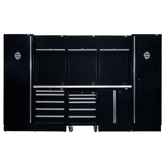 Bunker Modular Storage Combo With Stainless Steel Worktop (16 Piece)