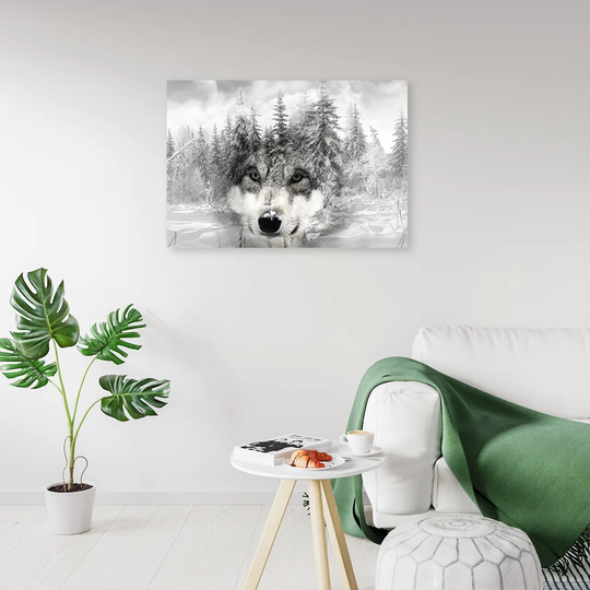 Canvas Print, White Animals