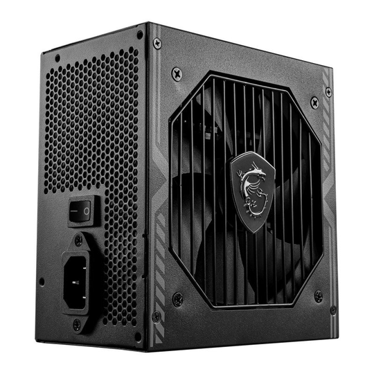 MSI MAG A550BN UK PSU 550W 80 Plus Bronze certified Sleeved non-modular cable
