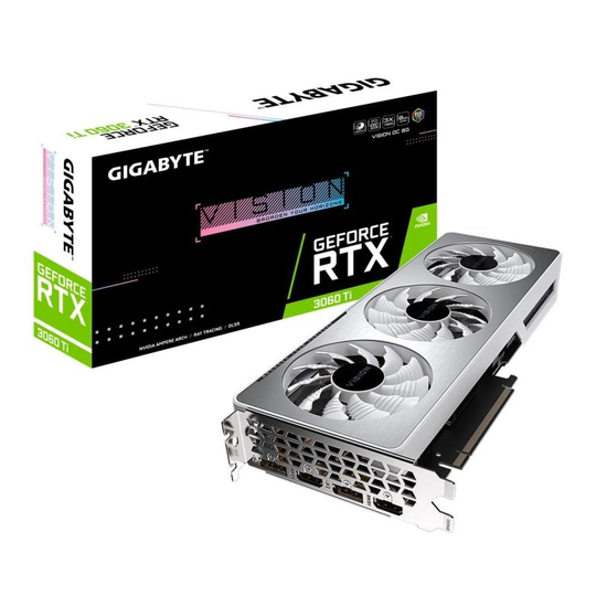 Gigabyte GeForce RTX 3060 Ti 8GB VISION OC V2 Ampere Graphics Card
