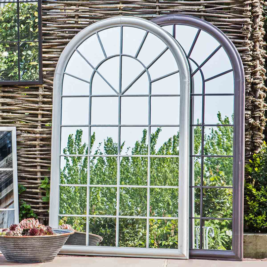 Crossland Grove Florence Outdoor Mirror Gatehouse 750 X 40 X 1310 Mm - White