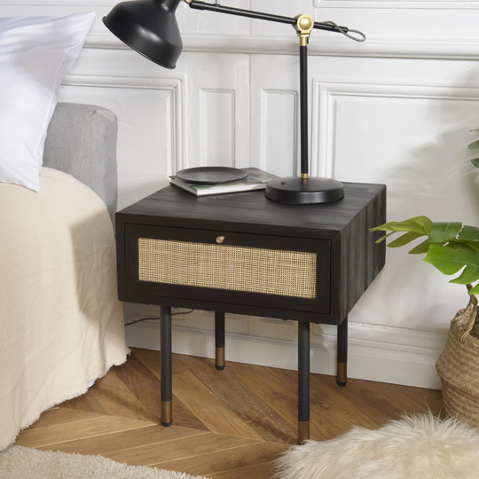 McKail 1 Drawer Bedside Table