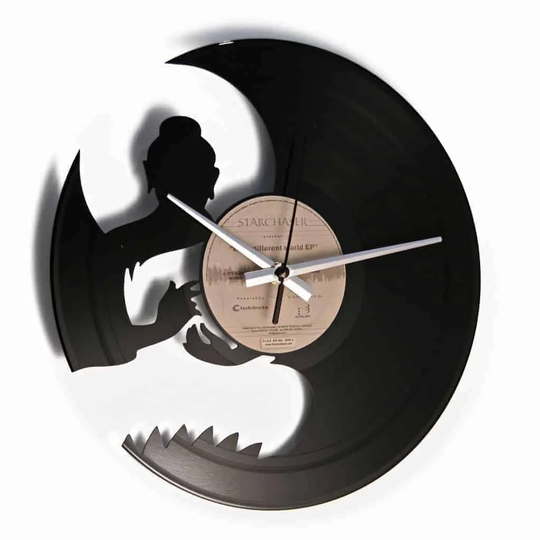 Om Vinyl for Those Who Love Yoga and Meditation 30cm Silent Wall Clock