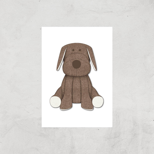Brown Dog Teddy Art Print - A3 - Print Only