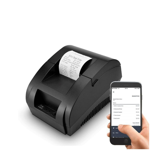 (EU Plug) Bluetooth Thermal, Receipt Wireless, Pos Printer For Windows Support Cash Drawer