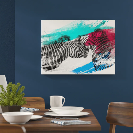 'Zebra Wildlife' Graphic Art Print Poster