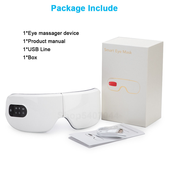 (with box) Bluetooth Smart Eye Massager Heating Relieves Fatigue Dark Circles