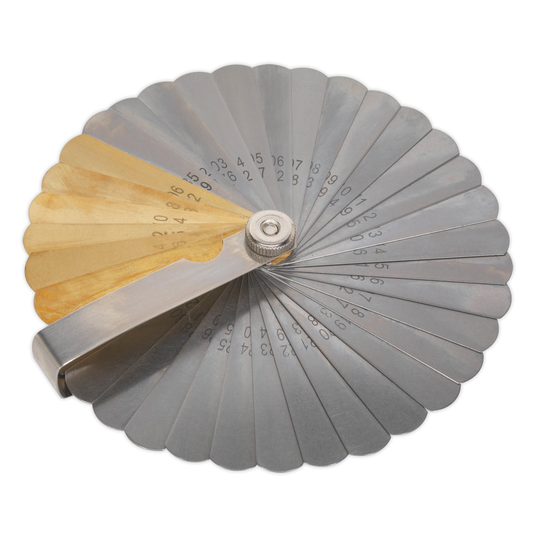 Sealey VS513 | Feeler Gauge 36 Blade Combo Steel/Brass - Dual Marked