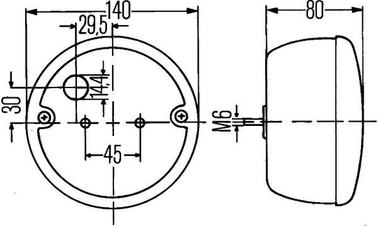 Combination Tail Light 2SD 001 685-231 Hella 2SD 001 685231