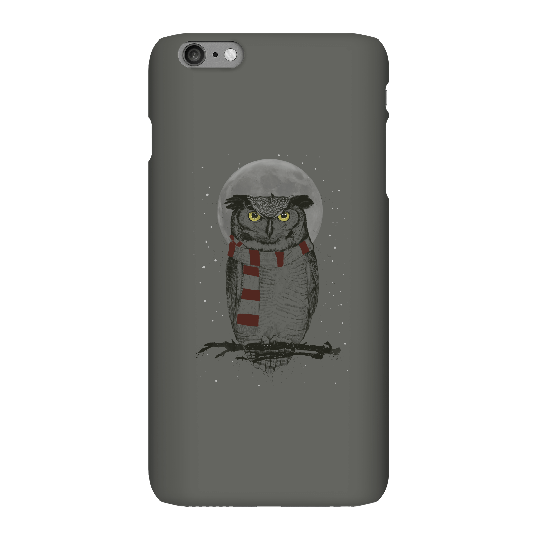 Balazs Solti Owl And Moon Phone Case for iPhone and Android - iPhone 6 Plus - Snap Case - Matte