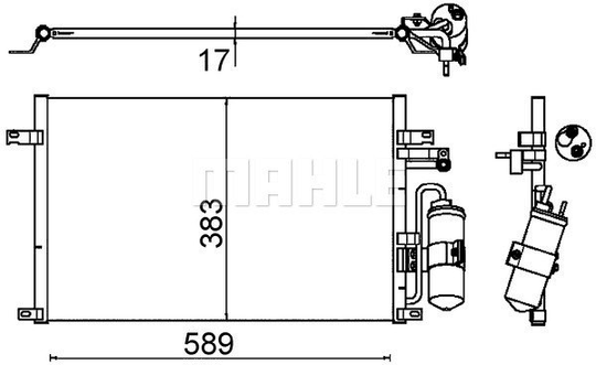Condenser Air Conditioning 8FC351310-721 by BEHR