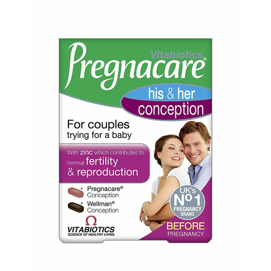 Pregnacare Vitabiotics His and Her Conception - 60 Tablets