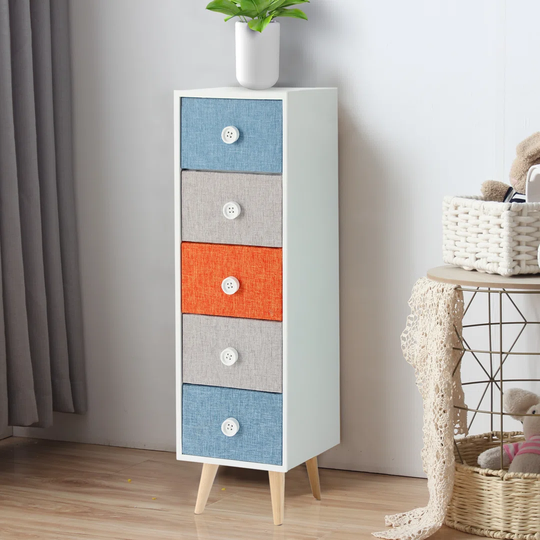 4 Drawer Bedside Table