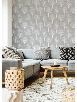 Boutique Landscape Dove Grey Wallpaper