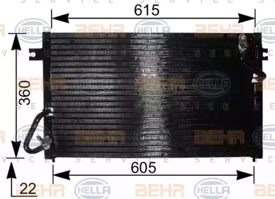 Condenser Air Conditioning 8FC351036-481 by BEHR