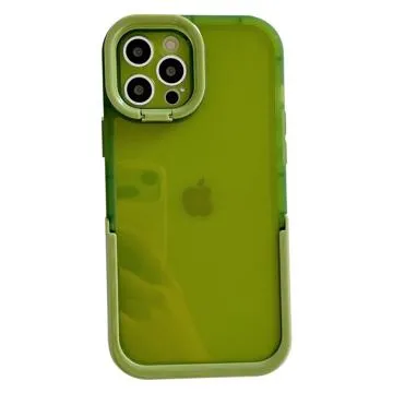 Dual Kickstand iPhone 14 Pro Hybrid Case - Green