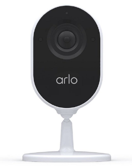 Arlo Essential Indoor Home Security Camera System CCTV, 1080p, 2-Way Audio, Animal Detection, Motion Detection and Alerts, Built-in Siren, Night Vision, Wired Works with Alexa VMC2040