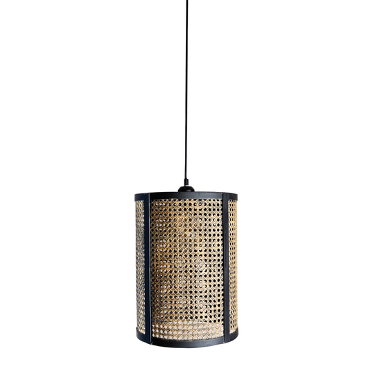 Cearley Black/Brown 1-Bulb 42" H Plug-in Outdoor Hanging Lantern