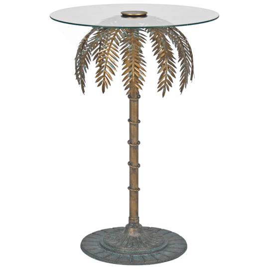 Hoddesd Palm Tree Side Table