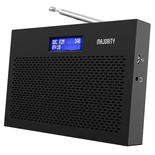 Majority Histon Portable DAB+ Radio - Black
