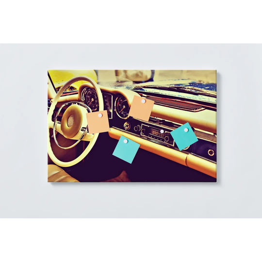 Classic Car Magnetic Wall Mounted Cork Board