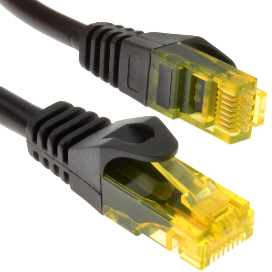 kenable Network CAT6 COPPER Cable GigaBit Ethernet Patch Snagless 5m BLACK