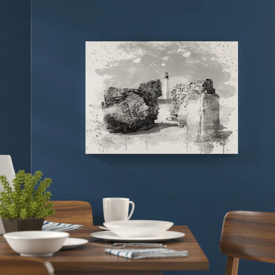 'Architecture Lighthouse Cape May Point, NJ' Graphic Art Print Poster