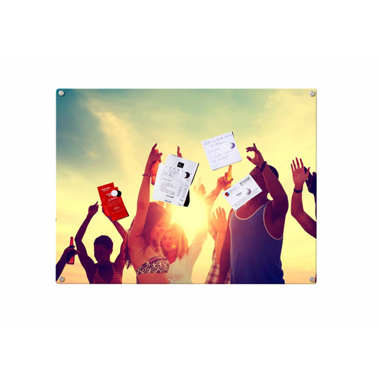 Good Mood Party Magnetic Wall Mounted Photo Memo Board