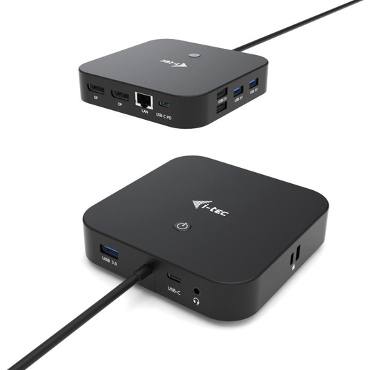 i-tec USB-C Dual Display Docking Station with Power Delivery 100W