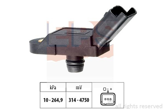 Air Pressure Sensor, height adaptation Made in Italy - OE Equivalent 1.993.164 EPS Facet 1993164