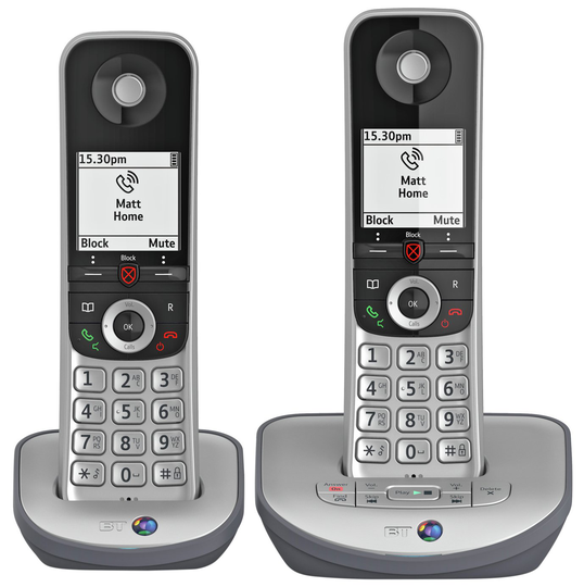 BT Advanced Z Cordless Telephone & Answering Machine - Twin