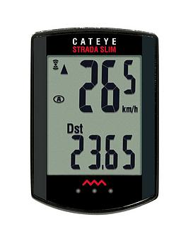 Cateye Strada Slim Slimline Sensor Cycle Computer - Black