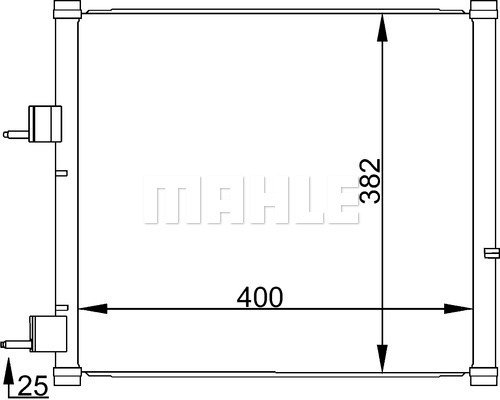 Condenser Air Conditioning 8FC351036-421 by BEHR