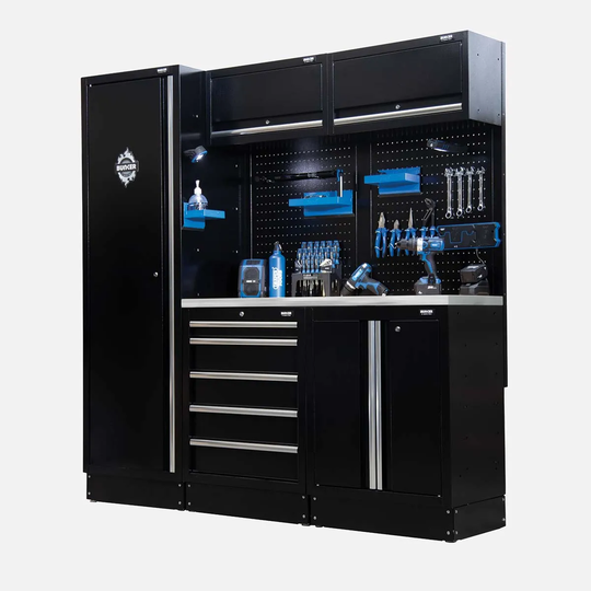 Bunker Modular Storage Combo With Stainless Steel Worktop (11 Piece)