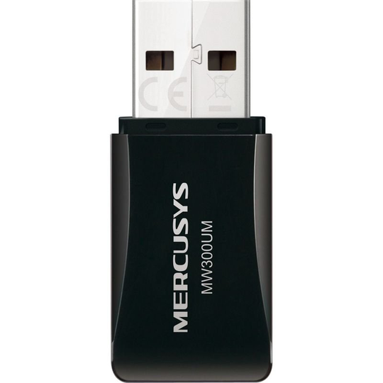 Mercusys by TP-Link - Wireless Adapter MW300UM USB WiFi Dongle for PC Desktop Laptop