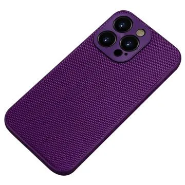 iPhone 14 Pro Nylon Coated TPU Case - Purple