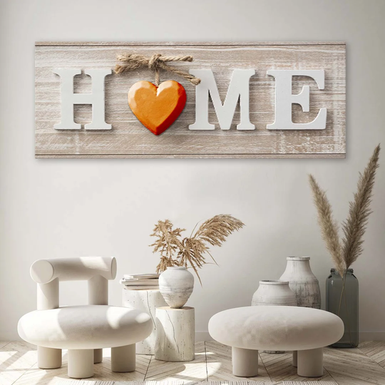 Canvas Print, Orange Quotes