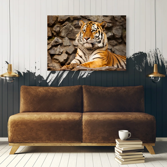 Orange Animals - Wrapped Canvas Graphic Art Print