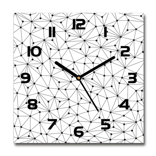 Lines And Circles Silent Wall Clock