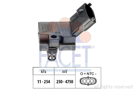 Air Pressure Sensor, height adaptation Made in Italy - OE Equivalent 103078