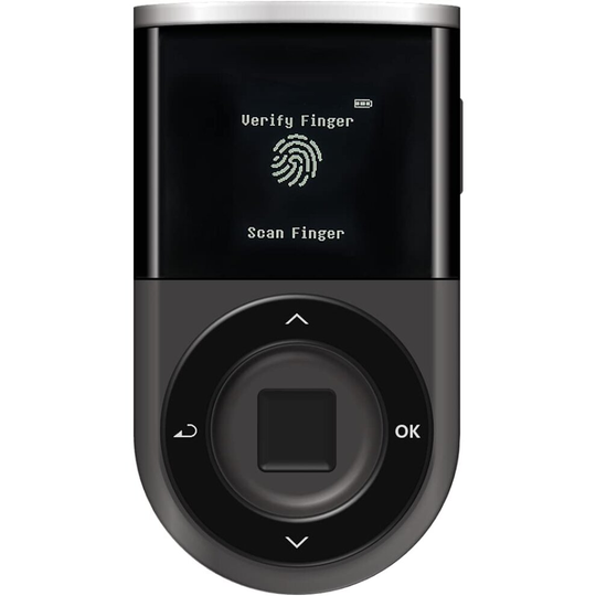 D'CENT Biometric Wallet-Cryptocurrency Hardware Wallet-Bluetooth-Supporting Bitcoin, Ethereum and more
