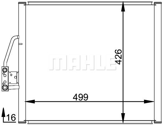 Condenser Air Conditioning 8FC351037-051 by BEHR