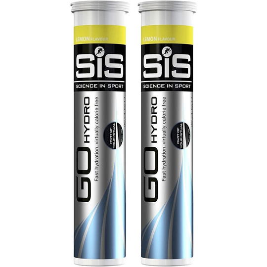 SIS Go Hydro Hydration Energy Drink Tablets - Lemon (2 Packs of 20 Tablets)