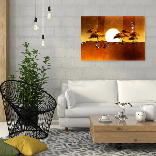 Canvas Print, Brown Abstraction 16771