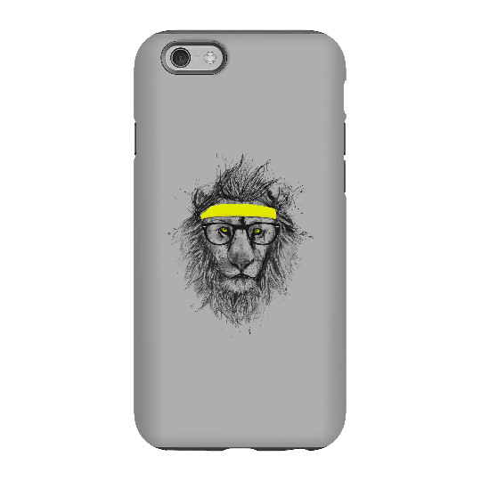 Balazs Solti Lion And Sweatband Phone Case for iPhone and Android - iPhone 6S - Tough Case - Gloss