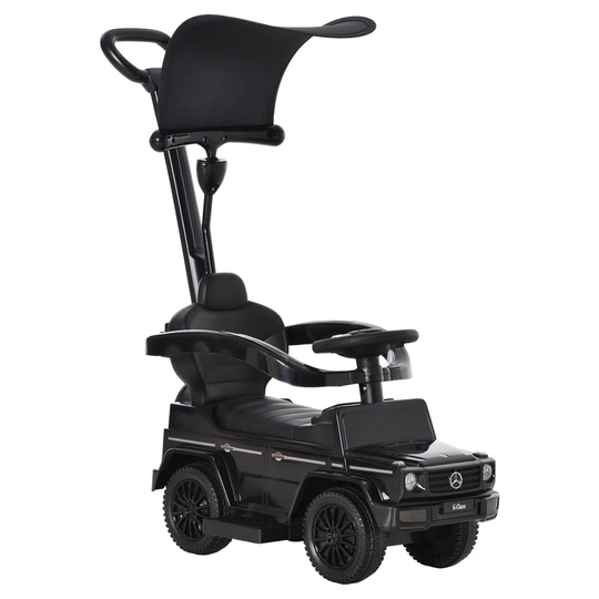 Reiten Kids Benz G350 Ride-on Sliding Car & Stroller - Black