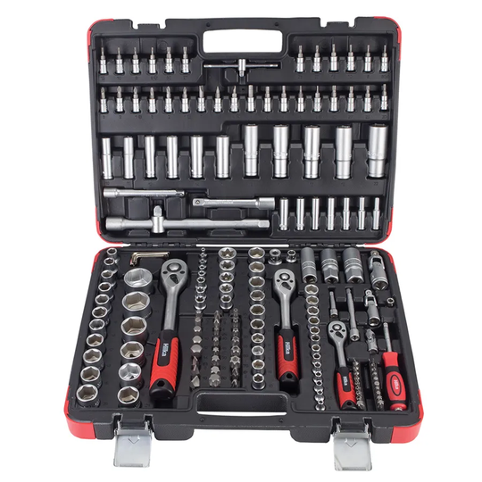 Hilka 171-Piece 1/4-Inch, 3/8-Inch & 1/2-Inch Dr Socket Set