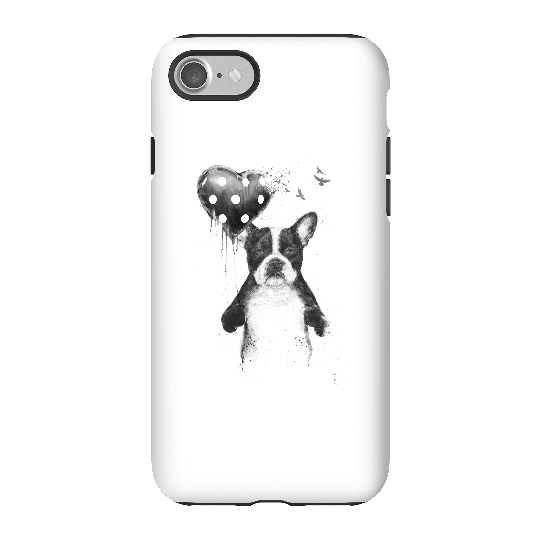 Balazs Solti Bulldog And Balloon Phone Case for iPhone and Android - iPhone 7 - Tough Case - Gloss